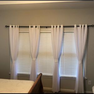White Curtains brand new from Wayfair